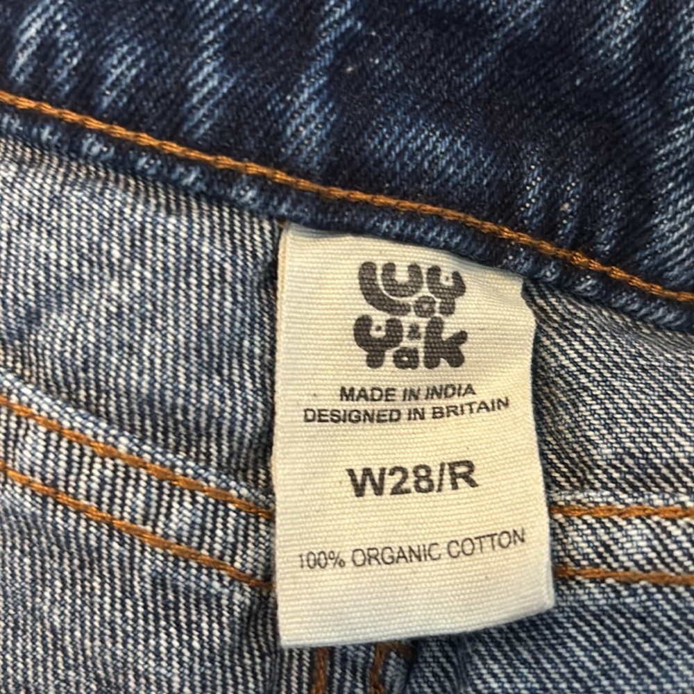 Lucy & Yack Classic High-Rise Women's Blue Denim Jeans 28R - Picture 11 of 12
